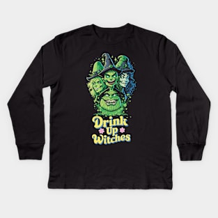 Drink up witches Kids Long Sleeve T-Shirt